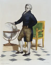 Pierre-Simon (1747-1825) Marquis de Laplace, gravé par Delaistre